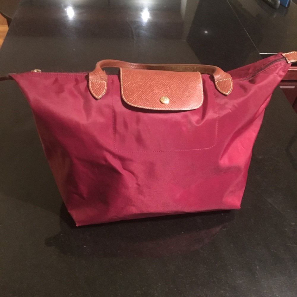 Longchamp tote - Large Le Pilage - Maroon